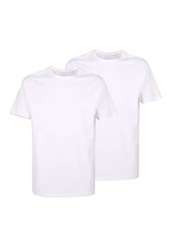 Ceceba Herren T-Shirt, Kurzarm, Baumwolle, Single Jersey, weiß Uni, 2er Pack 80 von Ceceba