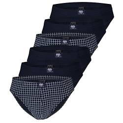 Ceceba Slip auch Übergrößen Baumwolle | 6er Pack (Navy/kariert, 5XL) von Ceceba