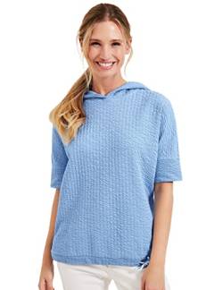 CECIL Damen B302340 Sweatshirt Hoodie, Tranquil Blue, 36 von Cecil