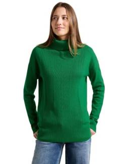 CECIL Damen B302423 Rollkragenpullover, Grün, M von Cecil