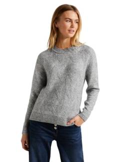 CECIL Damen B302603 Strickpullover, Mineral Grey Melange, XXL von Cecil