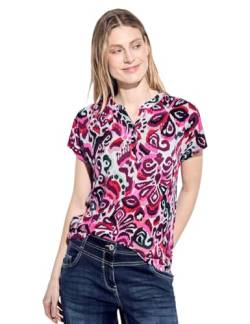 CECIL Damen B321526 T-Shirt mit Print, Bloomy pink, Medium von Cecil