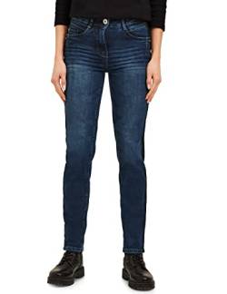 CECIL Damen B375941 Jeanshose Slim, mid Blue wash, 26 von Cecil