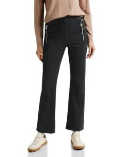 CECIL Damen B377027 Bootcut Hose Technostretch, Black, LW / 28L von Cecil