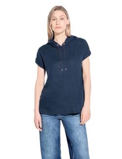 CECIL Damen Hoodie Bluse mid Blue L von Cecil