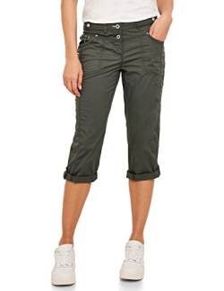 Cecil Damen B375098 3/4 Sommerhose Casual Hose, Utility Olive, 28W / 22L EU von Cecil