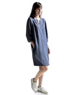 Cecil Damen Kleid mit V-Ausschnitt mid blue wash M von Cecil