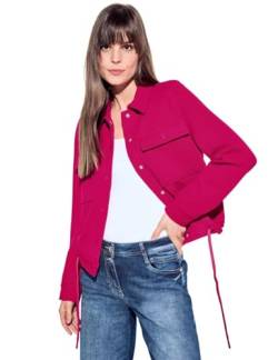 Cecil Damen Overshirt Sweatjacke pink sorbet L von Cecil