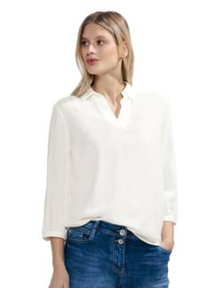 Cecil Damen Seersucker Bluse vanilla white S von Cecil