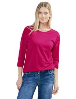 Cecil Damen B321132 T-Shirt Mit 3/4 Arm, Pink Sorbet, L EU von Cecil
