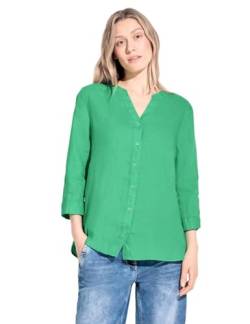 CECIL Damen Bluse aus Leinen Juicy Apple Green L von Cecil