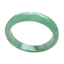 Jade-ArmbandJade,Damenarmbänder Burmesischer Jade-Armreif for Frauen, Myanmar Jade Ice Waxy Floating Flower Hellgrünes Jade-Armband (Color : 52mm) von CekoCk
