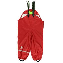 Celavi Baby - Jungen Rainwear Pants Solid Regenjacke, Rot, 140 EU von Celavi