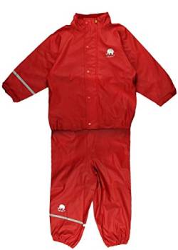 Celavi Jungen Celavi Zweiteiliger Regenanzug in Vielen Farben Regenjacke, Rot (Roth 402), 140 EU von Celavi