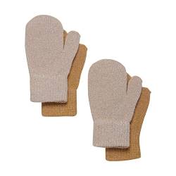 Celavi Unisex Kinder Magic Glitter 2-pak Mittens, Beige Gold, 3 EU von Celavi