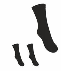 Celebration Kindersocken schwarze Socken 3-er Set uni schwarz für Mädchen oder Jungen (28/30) von Celebration