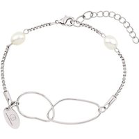 Célia von Barchewitz Perlenarmband "CHARU" Damen Armband Venezianerkette mit 2 ovalen Süßwassezuchtperlen, onesize - Verlängerungskettchen von Célia von Barchewitz