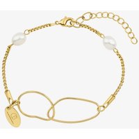 Célia von Barchewitz Perlenarmband "CHARU" Damen Armband Venezianerkette mit 2 ovalen Süßwassezuchtperlen, onesize - Verlängerungskettchen von Célia von Barchewitz