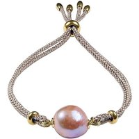 Célia von Barchewitz Perlenarmband »SUNRISE" Armband Damen mit Semi-Barock-Perle, natürlich gewachsene Zuchtperle in barocker Form, Größe verstellbar von Célia von Barchewitz