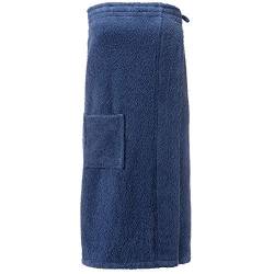 CelinaTex Funlike Kilt kurz S/M dunkel blau Baumwolle Saunakilt Frottee Sarong Saunatuch Saunasarong von CelinaTex