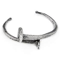 Cellerini - 925er Sterling Silber Brüniertes Nägelarmband Argento von Cellerini