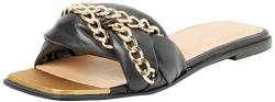 Celocia Damen Ledersandalen, SCHWARZ, 40 EU von Celocia