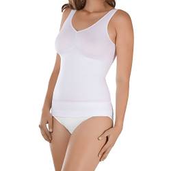 Celodoro Damen Form-Top - Seamless Unterhemd mit Shaping-Effekt - Weiß L von Celodoro