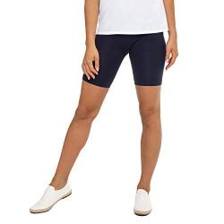 Celodoro Damen Kurzleggings (1 Stück) Stretch-Jersey Radlerhose aus Baumwolle - Dunkelblau S von Celodoro