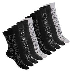 Celodoro Damen Süße Eco Socken (10 Paar), Motiv Socken aus regenerativer Baumwolle - Black Mix 39-42 von Celodoro