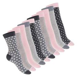 Celodoro Damen Süße Eco Socken (10 Paar), Motiv Socken aus regenerativer Baumwolle - Pastell Mix 39-42 von Celodoro