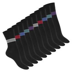 Celodoro Damen Süße Eco Socken (10 Paar), Motiv Socken aus regenerativer Baumwolle - Stripe Mix 35-38 von Celodoro