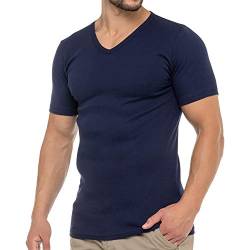Celodoro Herren Business T-Shirt V-Neck (1 Stück) - Marine XL von Celodoro