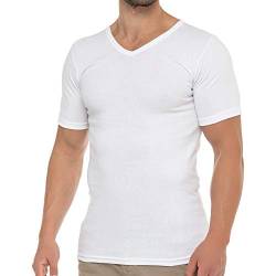 Celodoro Herren Business T-Shirt V-Neck (1 Stück) - Weiß L von Celodoro