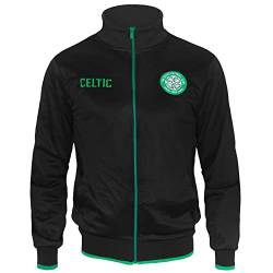 Celtic FC - Herren Trainingsjacke im Retro-Design - Offizielles Merchandise - Geschenk für Fußballfans - Schwarz - 3XL von Celtic F.C.