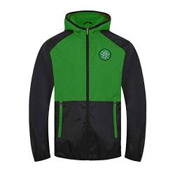 Celtic FC - Herren Wind- und Regenjacke - Offizielles Merchandise - Schwarz/Grün - XL von Celtic F.C.