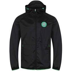 Celtic FC - Herren Wind- und Regenjacke - Offizielles Merchandise - Schwarz - Kapuze mit Schirm - 3XL von Celtic F.C.