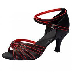 Damen Hoher Absatz Tanzschuhe Standard/Latein Salsa Tango Dance Schuhe Weiche Sohle Party Hochzeit Elegante Sandalen Celucke von Celucke Sandalette