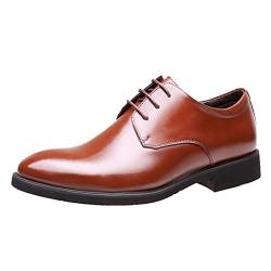 Celucke Derby Schuhe Herren Anzugschuhe Oxford, Feine Lederschuhe Herrenschuhe Full BrogueBusiness Schnürschuhe von Celucke