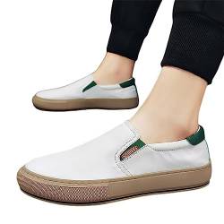 Celucke Freizeitschuhe Herren Stoffschuhe Sommer Herrenschuhe Atmungsaktive Sneakers Lässige Slipper Segeltuch Faulenzer Flache Schuhe Bootsdeck Schuhe von Celucke