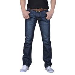 Celucke Herren Jeans Hose,Männer Casual Herbst Denim Baumwolle Hip Hop Lose Arbeit Lange Hosen Jeanshosen von Celucke