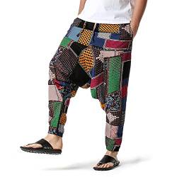 Celucke Herren Leinenhose Sommer Herbst Freizeithose Einfarbig Stoffhose Regular Fit, Männer Casual Strandhosen Leinen Hose Jogginghose Bequem Leichte Atmungsaktives von Celucke