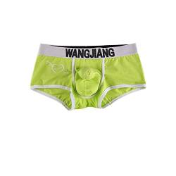 Celucke Männer Transluzent Bequem Atmungsaktive Boxershorts, Herren Gedruckt Unterhosen Hipster Herrenunterwäsche von Celucke