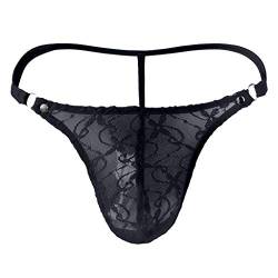 Celucke Mesh-Tanga Herren Sexy Bikini String Unterwäsche Slips Dessous Thongs T-Rücken Unterhosen G-String von Celucke
