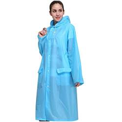 Regenmantel Erwachsene Regenponcho EVA Outdoor Reit-Regenumhang Wasserdicht Radfahren Regen Poncho mit Kapuze Regenjacke von Celucke