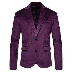 Sakko Herren Blazer Retro Punk Mantel Suit Regular Fit Anzug Jacke für Business Hochzeit Party Performance Nachtclub Gastgeber Mens Top Coat Outwear von Celucke