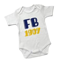 Cennet Fenerbahçe FB 1907 Baby Body Bebek Fener Fan Strampler Istanbul Geschenk Set Cocuk Größe 68 von Cennet