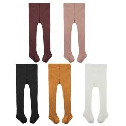 Century Star Baby Strumpfhose aus Baumwolle für Jungen und Mädchen Schwarz, weiß, gelb, rosa, tiefviolett 0-6 Monate von Century Star