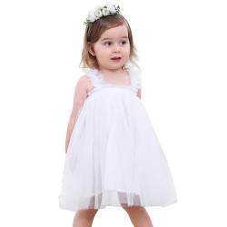 Century Star Prinzessin Kleid Mädchen Kleider für Mädchen Kleid Mädchen Taufkleid Baby Mädchen Kleid Blumenmädchenkleider Festliches Kleid Mädchen Festlich Taufkleider Mädchen Weiße 9-12 Monate von Century Star