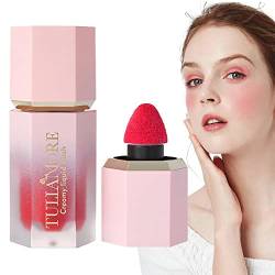 Flüssiges Wangenrouge,Wasserfestes Creme-Gesichtsrouge-Make-up | Natürliches, langanhaltendes flüssiges Wangenrouge, wischfester Look für das Augen-, Wangen- und Lippen-Make-up von Frauen Ceolup von Ceolup