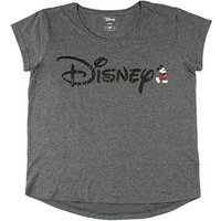 Cerda Kurzarmshirt Disney Mickey Maus Damen Shirt T-Shirt Minni Mouse grau von Cerda